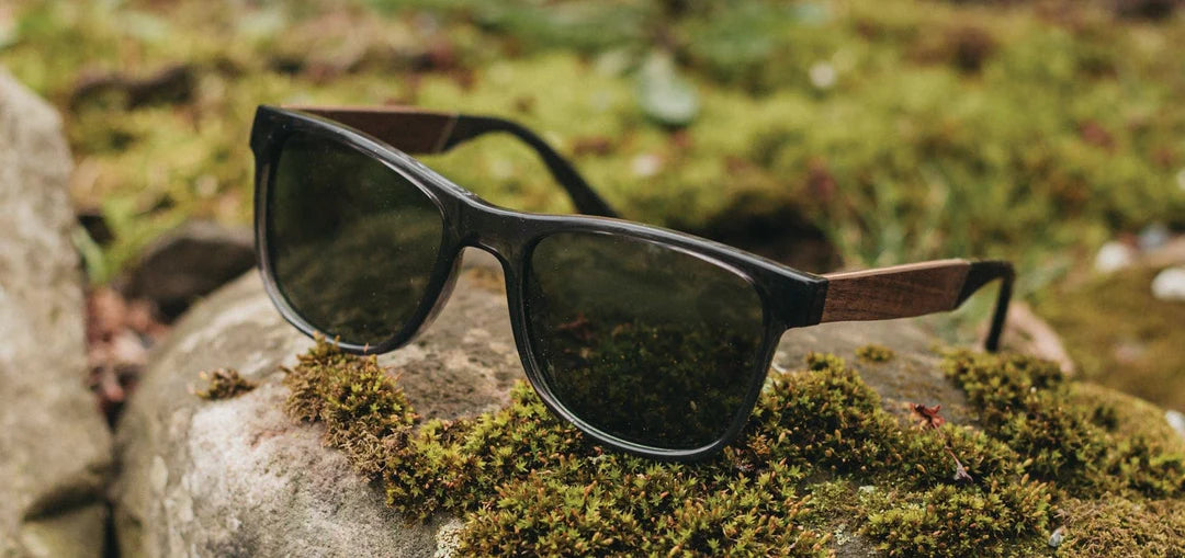 Trail Camp Sunglasses in Fog Walnut