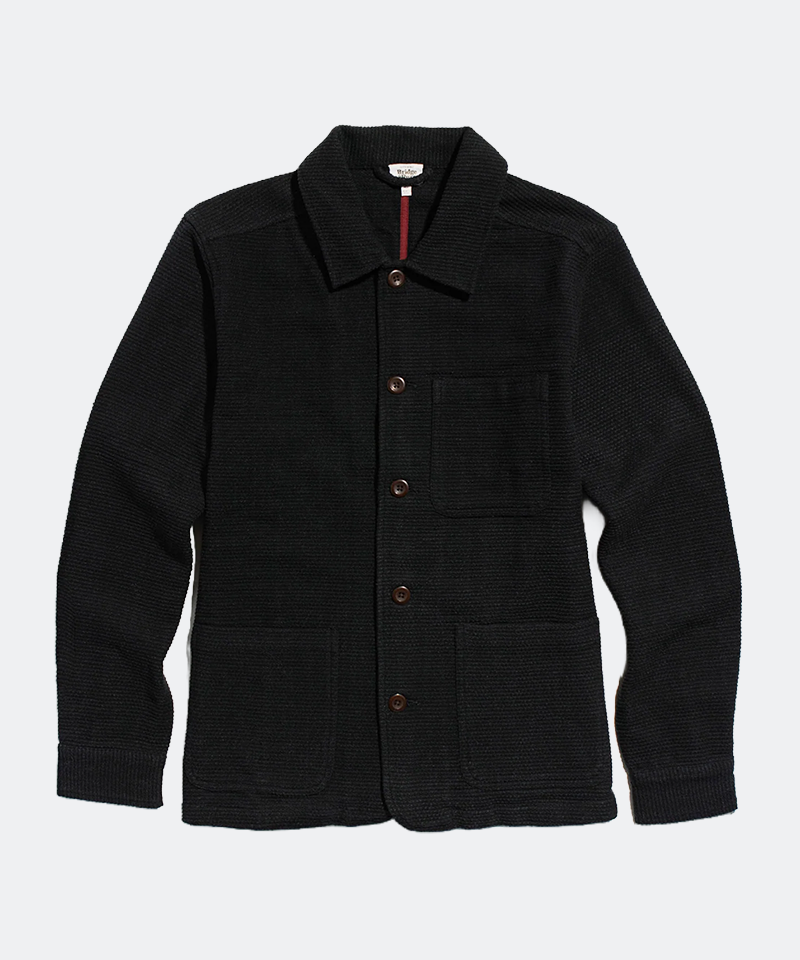 Studio Chore Coat in Washed Black