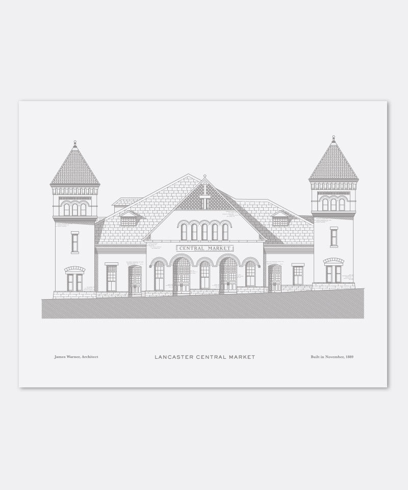Central Market Letterpress Poster