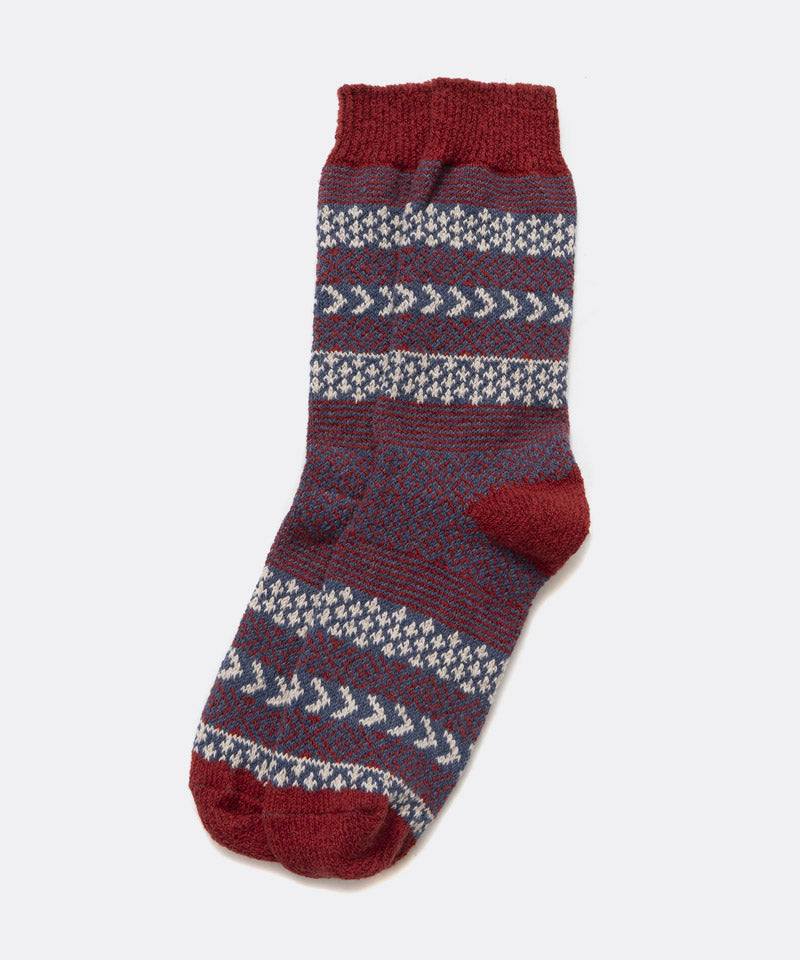 Cotton Fair Isle Socks