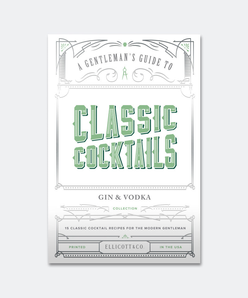Classic Cocktails Gin & Vodka Recipe Cards