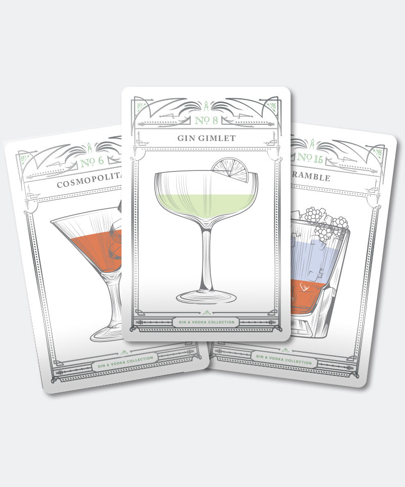 Classic Cocktails Gin & Vodka Cards