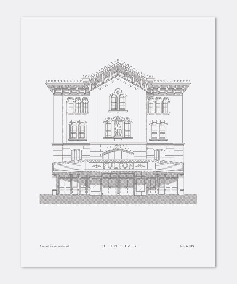 Fulton Theatre Letterpress Poster