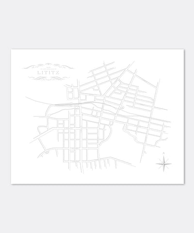 Lititz Map Poster