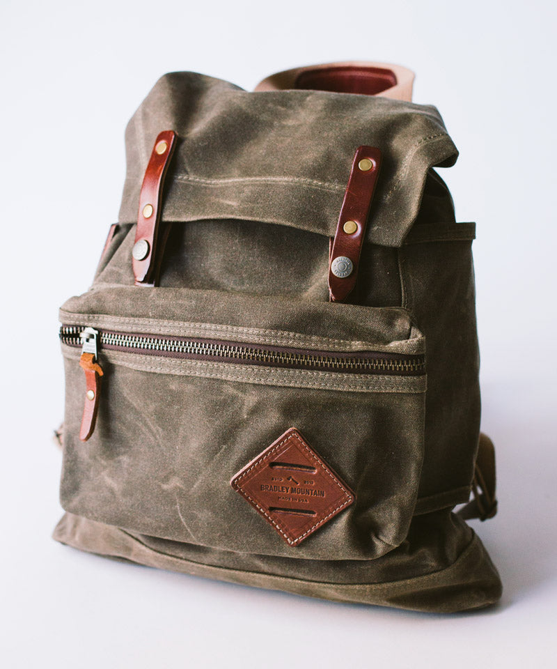 Field Tan Wax Canvas Backpack