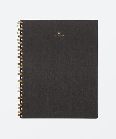 Notebook in Charcoal Gray
