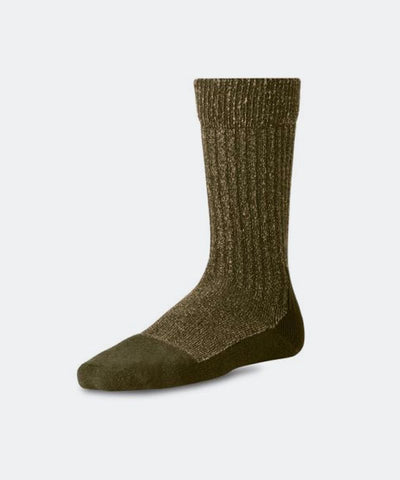 Deep Toe Capped Sock in Olive