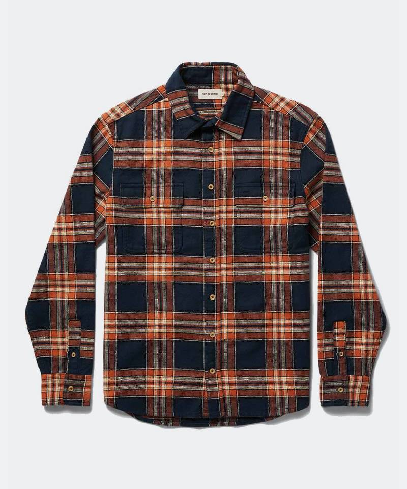 The Ledge Shirt in Rust Plaid