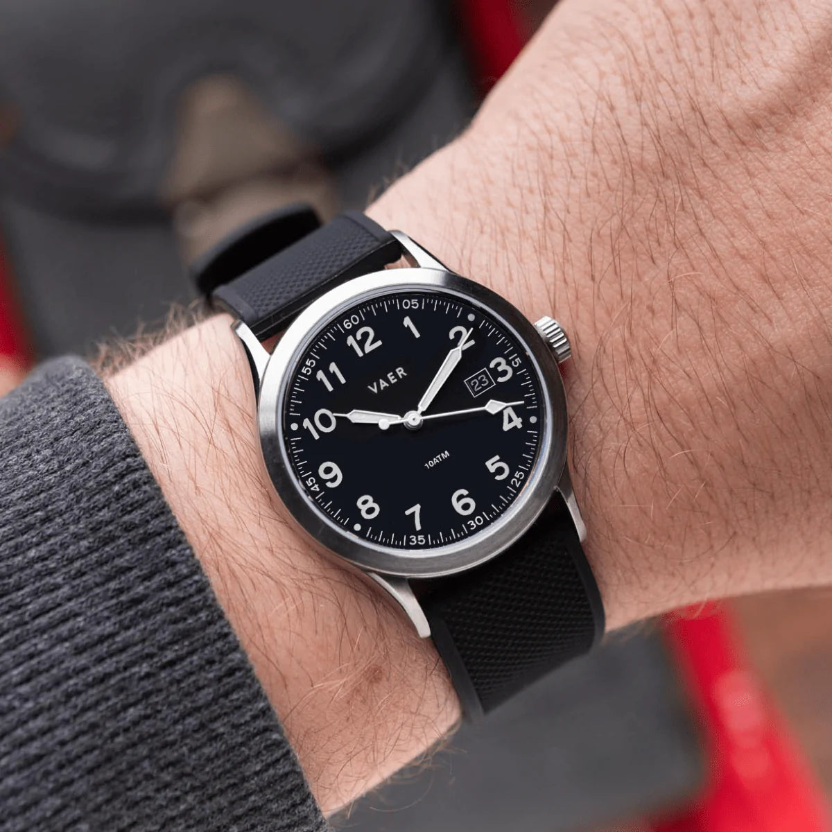 S3 Calendar Field Watch in Black