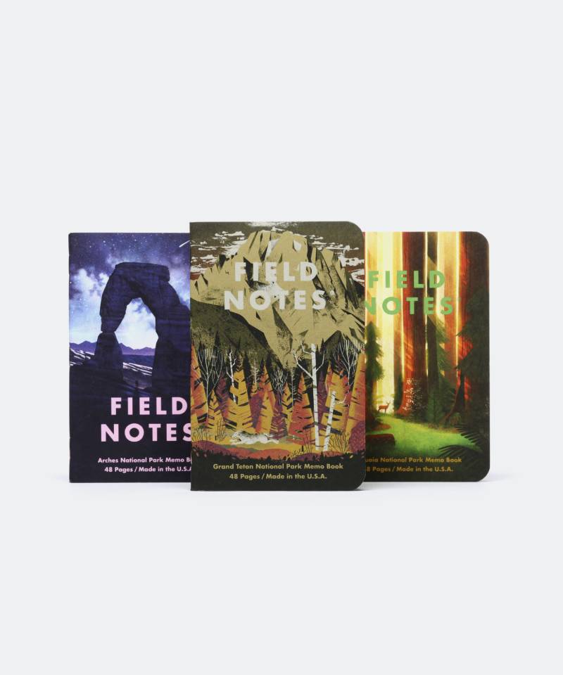 National Parks Field Notes 3-Pack Series D