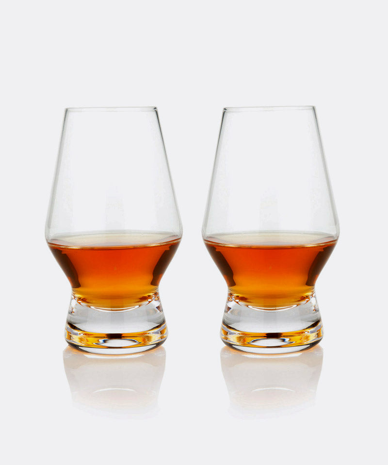 Footed Crystal Scotch Glasses