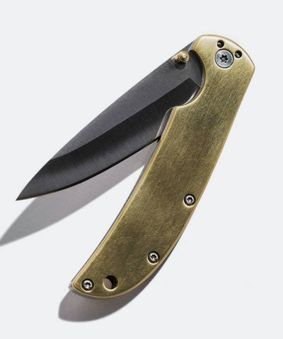 The Drop Point Knife in Brass