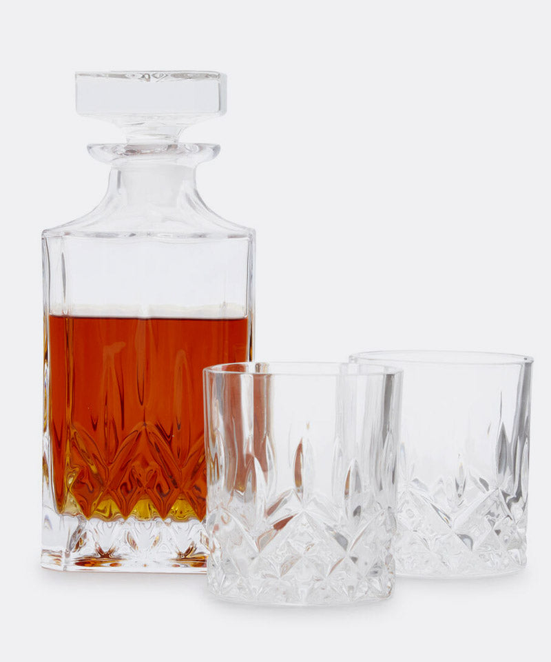 Admiral 3-Piece Decanter & Tumbler Set