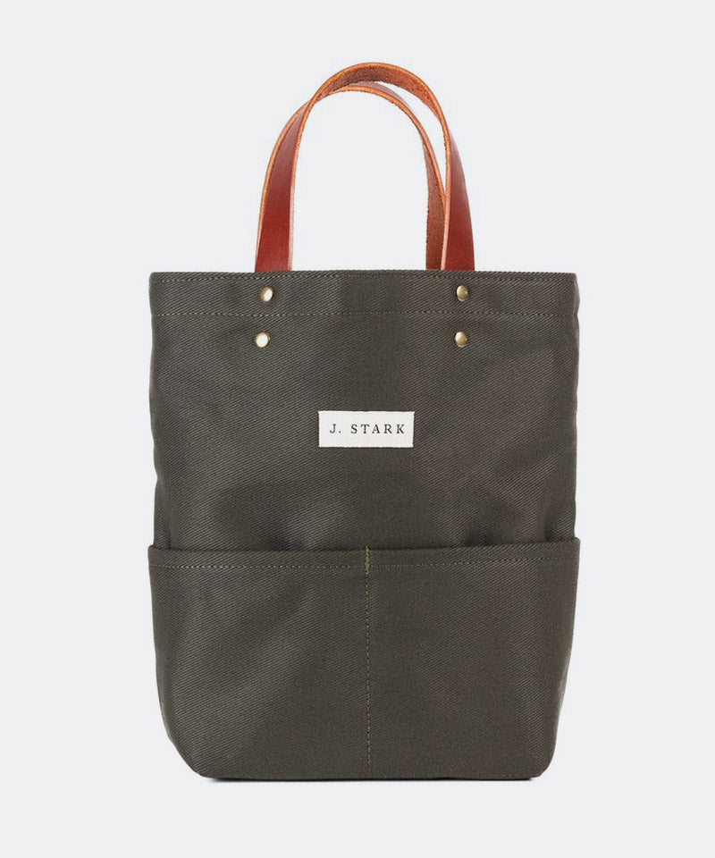 Tremont Wine Tote in Olive Twill